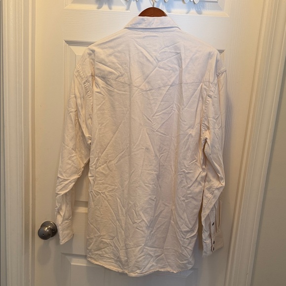 Lucchese Cream Casual Button Down Shirt - Picture 5 of 5